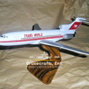 Model of B727-200 TWA with detailed craftsmanship.